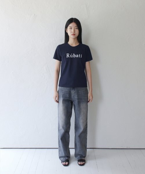 RUBATI(ルバティ)の「セリフルバティロゴTシャツ_ネイビー(Tシャツ/カットソー・レディース・その他・size2/size1)」の7枚目の写真