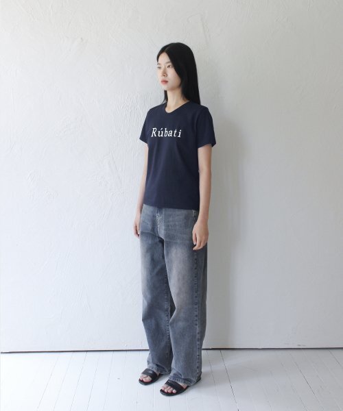 RUBATI(ルバティ)の「セリフルバティロゴTシャツ_ネイビー(Tシャツ/カットソー・レディース・その他・size2/size1)」の8枚目の写真