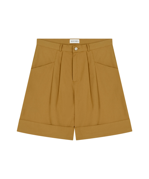 SENTAIR(センテア)の「ターンアップワイドバミューダパンツ_キャメル(その他パンツ・メンズ・その他・46/48)」の10枚目の写真