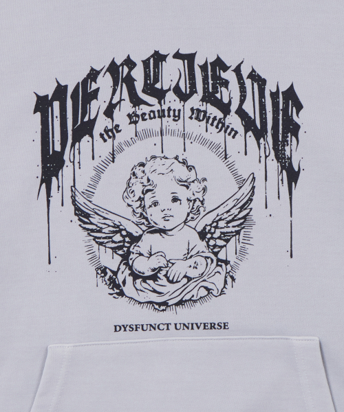 DYSFUNCT（ディスファンクト）の「ANGELIC PIGMENT HOODIE(BLUE GRAY)（パーカー・レディース・その他・LARGE/X-LARGE/MEDIUM）」の3枚目の写真