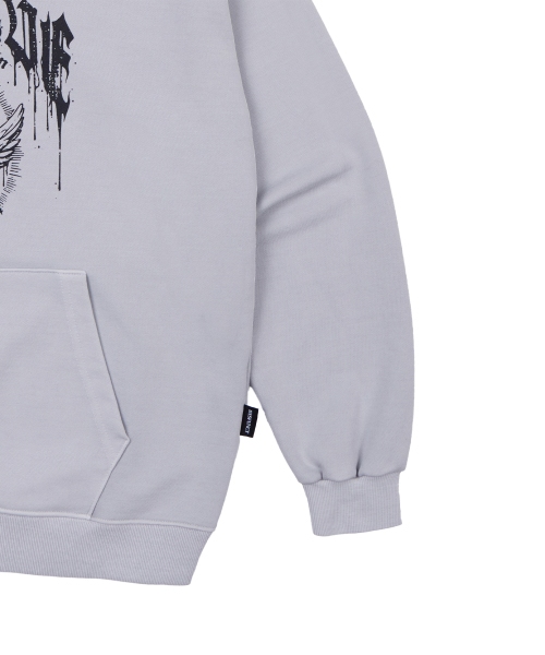 DYSFUNCT（ディスファンクト）の「ANGELIC PIGMENT HOODIE(BLUE GRAY)（パーカー・レディース・その他・LARGE/X-LARGE/MEDIUM）」の4枚目の写真