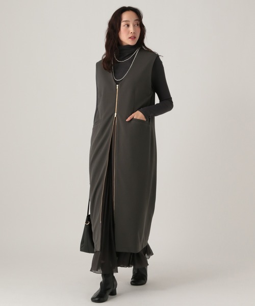 Elura(エルーラ)の「サマ見えリラクシージャンスカ/625550(ジャンパースカート・レディース・ダークブラウン/ブラック・FREE)」の17枚目の写真