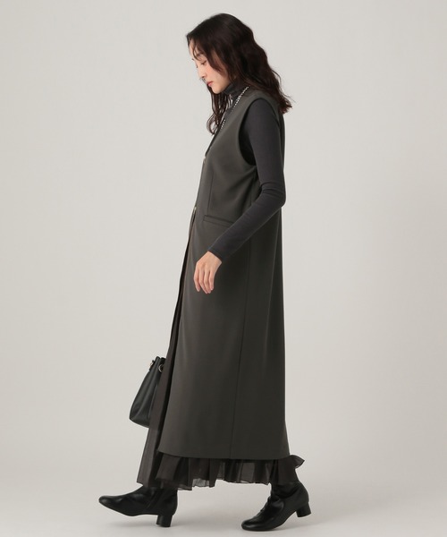 Elura(エルーラ)の「サマ見えリラクシージャンスカ/625550(ジャンパースカート・レディース・ダークブラウン/ブラック・FREE)」の16枚目の写真