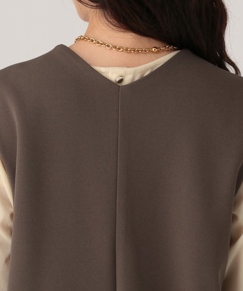 Elura(エルーラ)の「サマ見えリラクシージャンスカ/625550(ジャンパースカート・レディース・ダークブラウン/ブラック・FREE)」の10枚目の写真