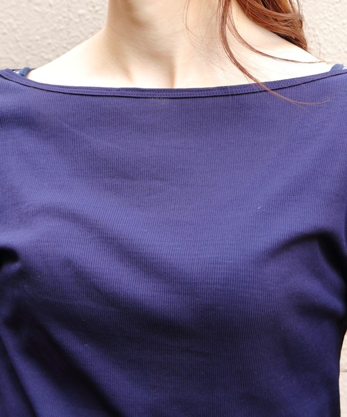 THE SHINZONE(ザ シンゾーン)の「THE SHINZONE/シンゾーン シアーリブロングスリーブTEE SHEER RIB LONG SLEEVE TEE 26SMSCU07(Tシャツ/カットソー・レディース・ネイビー/ブラウン/ブラック・FREE)」の20枚目の写真