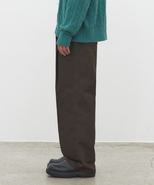DECET(デケト)の「Deep Pleats Wide Jeans DCPT030CPBrown(その他パンツ・レディース・その他・26/28/30/32/34)」の12枚目の写真