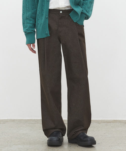 DECET(デケト)の「Deep Pleats Wide Jeans DCPT030CPBrown(その他パンツ・レディース・その他・26/28/30/32/34)」の14枚目の写真