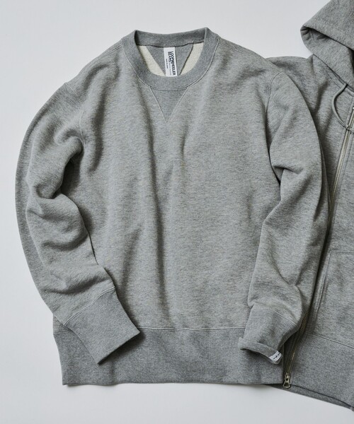 LOOPWHEELER（ループウィラー）の「【別注】LOOPWHEELER / Sweat Crew Neck（スウェット・メンズ・ライトグレー/ブラック/ネイビー/ナチュラル・MEDIUM/LARGE/SMALL/X-LARGE）」の6枚目の写真