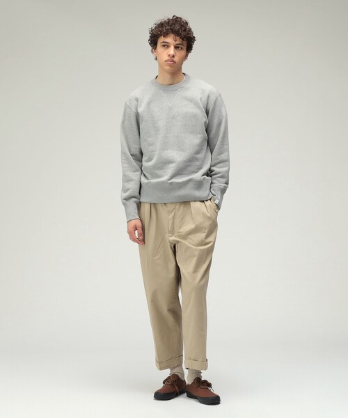 LOOPWHEELER（ループウィラー）の「【別注】LOOPWHEELER / Sweat Crew Neck（スウェット・メンズ・ライトグレー/ブラック/ネイビー/ナチュラル・MEDIUM/LARGE/SMALL/X-LARGE）」の8枚目の写真