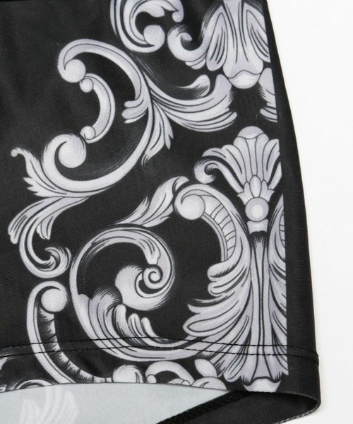 VANQUISH（ヴァンキッシュ）の「VANQUISH / ヴァンキッシュ Decorative Baroque Element アンダーウェア（ボクサーパンツ・メンズ・ブラック/グリーン・L）」の5枚目の写真