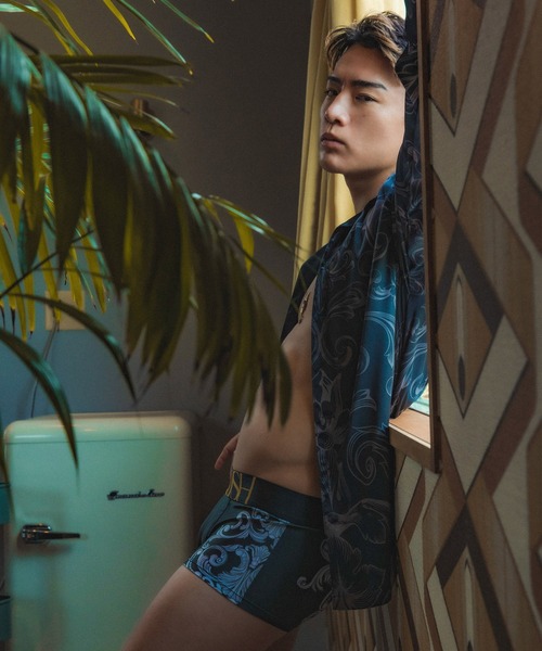 VANQUISH（ヴァンキッシュ）の「VANQUISH / ヴァンキッシュ Decorative Baroque Element アンダーウェア（ボクサーパンツ・メンズ・ブラック/グリーン・L）」の10枚目の写真