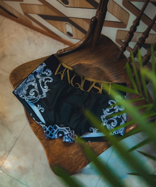 VANQUISH（ヴァンキッシュ）の「VANQUISH / ヴァンキッシュ Decorative Baroque Element アンダーウェア（ボクサーパンツ・メンズ・ブラック/グリーン・L）」の6枚目の写真