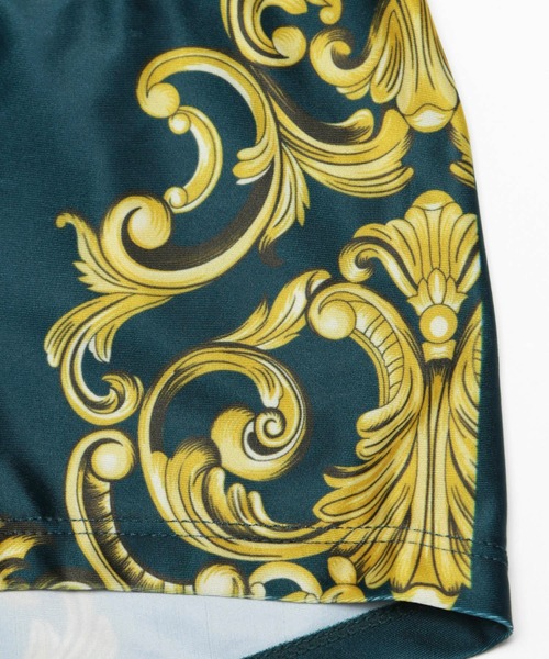 VANQUISH（ヴァンキッシュ）の「VANQUISH / ヴァンキッシュ Decorative Baroque Element アンダーウェア（ボクサーパンツ・メンズ・ブラック/グリーン・L）」の9枚目の写真