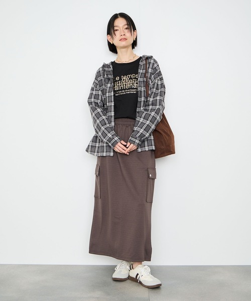 Mac-House(マックハウス)の「Idnes フードネルチェックシャツ(シャツ/ブラウス・レディース・グレー系1/グレー系2/ブラウン系・FREE)」の21枚目の写真