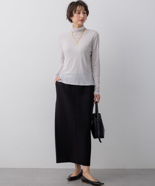 23区(ニジュウサンク)の「コットンダンボール スカート(スカート・レディース・ネイビー系/ブラック系/ベージュ系・36/38/40)」の18枚目の写真