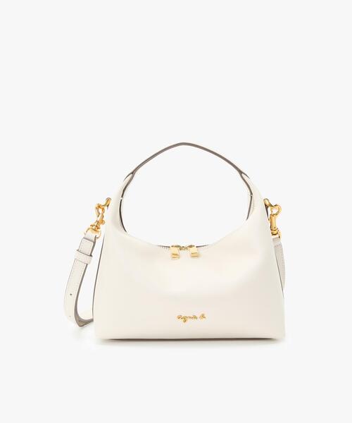 agnes b.(アニエスベー)の「2way スモール ショルダーバッグ ”Christelle” ABS01-04(ハンドバッグ・レディース・ホワイト系その他・FREE)」の1枚目の写真
