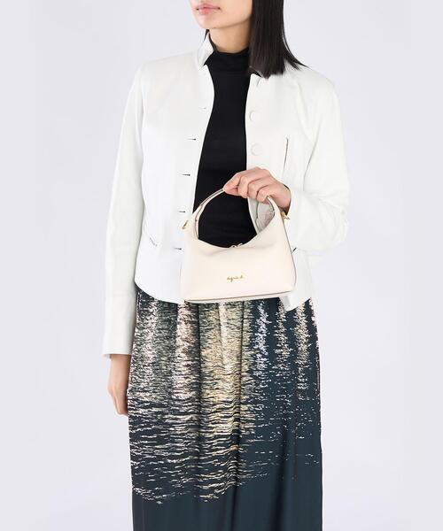 agnes b.(アニエスベー)の「2way スモール ショルダーバッグ ”Christelle” ABS01-04(ハンドバッグ・レディース・ホワイト系その他・FREE)」の7枚目の写真