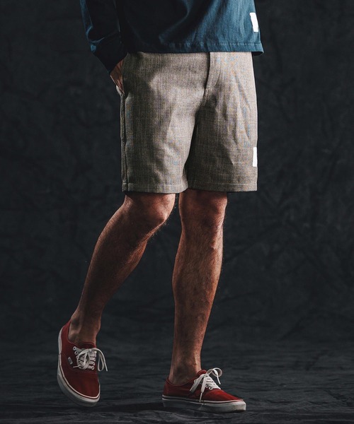 wjk reluxe（ダブルジェーケーリラックス）の「mp14491-linen like shorts ショートパンツ(WR26S-16)（その他パンツ・メンズ・ブラック/ブラウン系その他/グリーン系その他・L/M/S）」の2枚目の写真