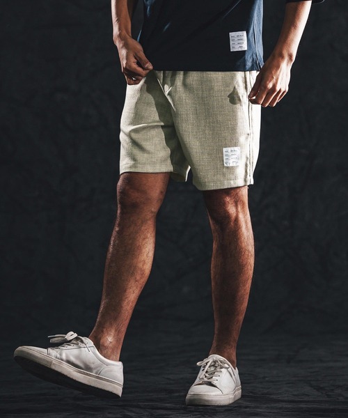 wjk reluxe（ダブルジェーケーリラックス）の「mp14491-linen like shorts ショートパンツ(WR26S-16)（その他パンツ・メンズ・ブラック/ブラウン系その他/グリーン系その他・L/M/S）」の3枚目の写真