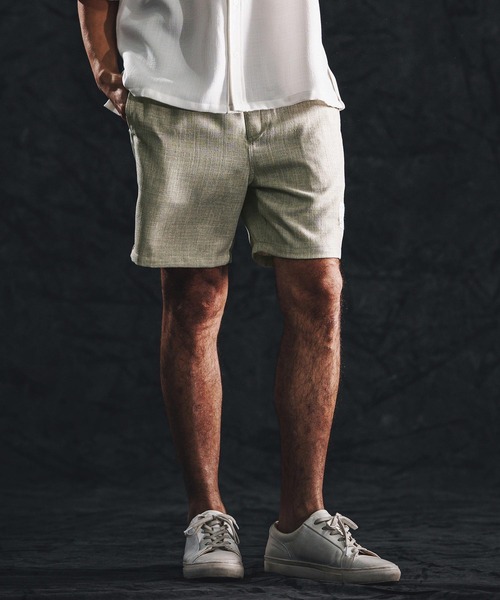 wjk reluxe（ダブルジェーケーリラックス）の「mp14491-linen like shorts ショートパンツ(WR26S-16)（その他パンツ・メンズ・ブラック/ブラウン系その他/グリーン系その他・L/M/S）」の5枚目の写真