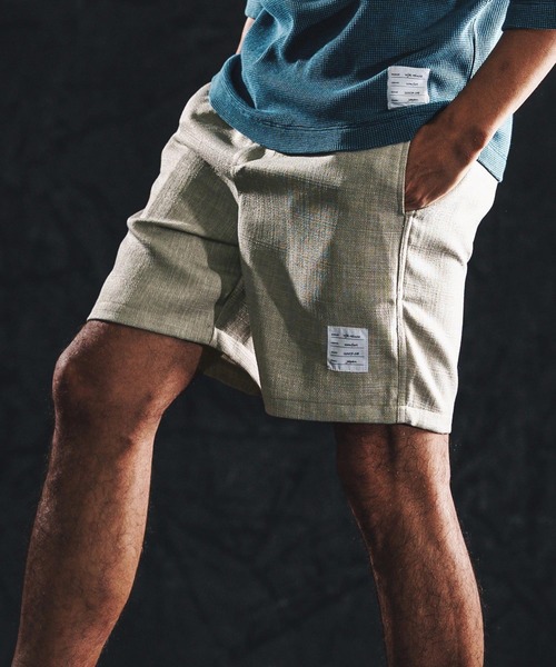 wjk reluxe（ダブルジェーケーリラックス）の「mp14491-linen like shorts ショートパンツ(WR26S-16)（その他パンツ・メンズ・ブラック/ブラウン系その他/グリーン系その他・L/M/S）」の7枚目の写真