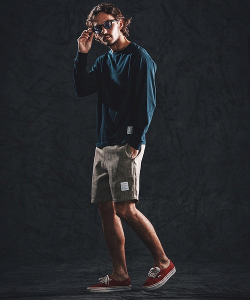 wjk reluxe（ダブルジェーケーリラックス）の「mp14491-linen like shorts ショートパンツ(WR26S-16)（その他パンツ・メンズ・ブラック/ブラウン系その他/グリーン系その他・L/M/S）」の16枚目の写真