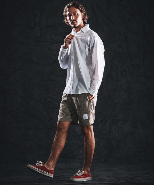 wjk reluxe（ダブルジェーケーリラックス）の「mp14491-linen like shorts ショートパンツ(WR26S-16)（その他パンツ・メンズ・ブラック/ブラウン系その他/グリーン系その他・L/M/S）」の18枚目の写真