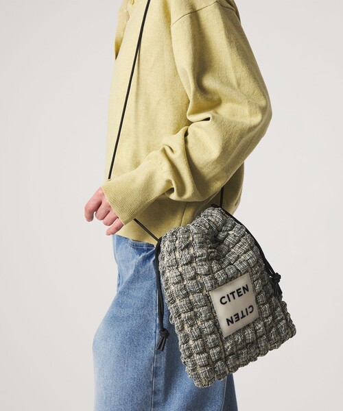 CITEN（シテン）の「＜CITEN＞チェックポップコーンキンチャクショルダー（ショルダーバッグ・レディース・ロイヤルブルー/ブラック・FREE）」の2枚目の写真