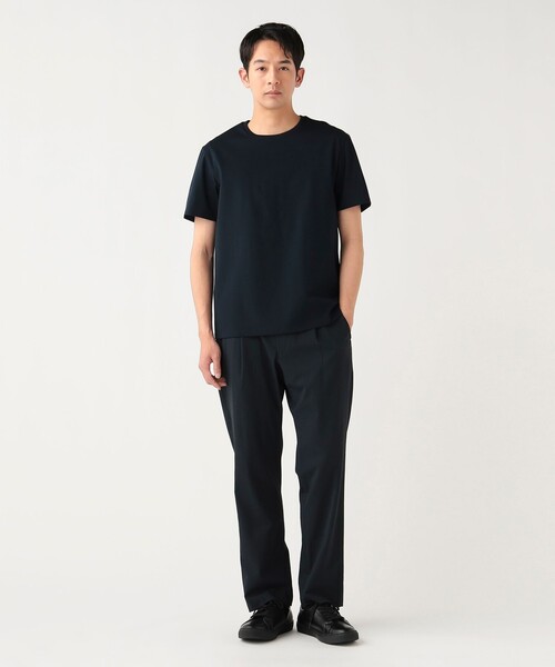 BEAMS HEART(ビームスハート)の「ラグジュアリーポンチ クルーネック Tシャツ(Tシャツ/カットソー・メンズ・ネイビー/ホワイト/ブラック・SMALL/X-LARGE/MEDIUM/LARGE)」の21枚目の写真