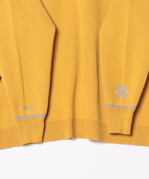 チチカカ（チチカカ）の「サンフェイスエンブロイダリー スウェットライクニットプルオーバー（ニット/セーター・レディース・ブラック/マスタード/ライトブルー・FREE）」の6枚目の写真