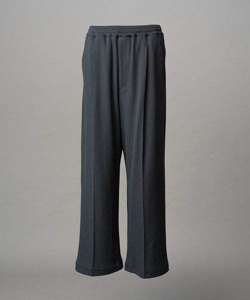 MAISON SPECIAL(メゾンスペシャル)の「《UNISEX》Omega Rib Pin Tuck Prime-Wide Pants/オメガリブピンタックプライムワイドパンツ【MAISON SPECIAL/メゾンスペシャル】■セットアップ対応■(スラックス・メンズ・グレー/チャコールグレー/ブラック・0/1/2)」の6枚目の写真