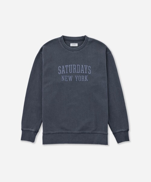 Saturdays NYC(サタデーズ ニューヨークシティ )の「Bowery Standard Crew(スウェット・メンズ・ブラック/ネイビー/オレンジ・S/L/M)」の2枚目の写真