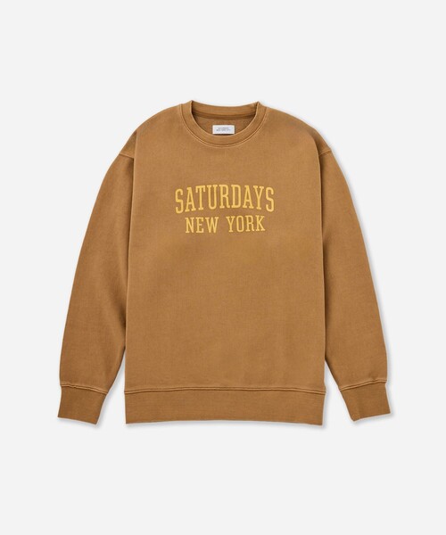 Saturdays NYC(サタデーズ ニューヨークシティ )の「Bowery Standard Crew(スウェット・メンズ・ブラック/ネイビー/オレンジ・S/L/M)」の3枚目の写真