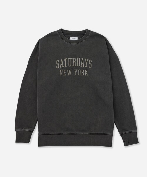 Saturdays NYC(サタデーズ ニューヨークシティ )の「Bowery Standard Crew(スウェット・メンズ・ブラック/ネイビー/オレンジ・S/L/M)」の1枚目の写真