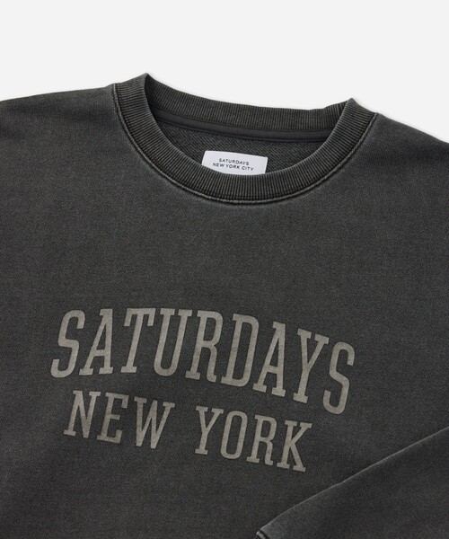 Saturdays NYC(サタデーズ ニューヨークシティ )の「Bowery Standard Crew(スウェット・メンズ・ブラック/ネイビー/オレンジ・S/L/M)」の8枚目の写真