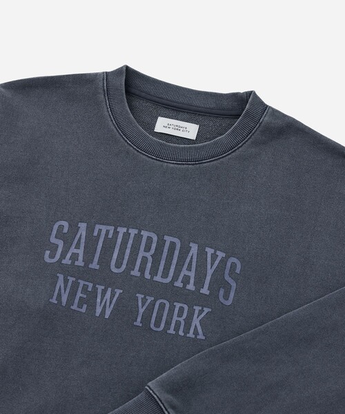 Saturdays NYC(サタデーズ ニューヨークシティ )の「Bowery Standard Crew(スウェット・メンズ・ブラック/ネイビー/オレンジ・S/L/M)」の7枚目の写真