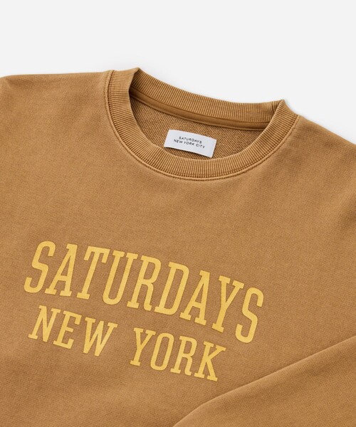 Saturdays NYC(サタデーズ ニューヨークシティ )の「Bowery Standard Crew(スウェット・メンズ・ブラック/ネイビー/オレンジ・S/L/M)」の6枚目の写真