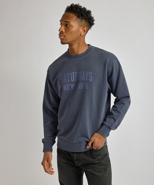 Saturdays NYC（サタデーズ ニューヨークシティ ）の「Bowery Standard Crew（スウェット・メンズ・ブラック/ネイビー/オレンジ・S/L/M）」の2枚目の写真