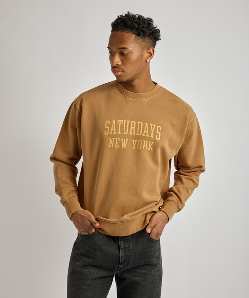 Saturdays NYC（サタデーズ ニューヨークシティ ）の「Bowery Standard Crew（スウェット・メンズ・ブラック/ネイビー/オレンジ・S/L/M）」の3枚目の写真