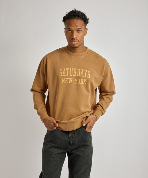Saturdays NYC（サタデーズ ニューヨークシティ ）の「Bowery Standard Crew（スウェット・メンズ・ブラック/ネイビー/オレンジ・S/L/M）」の17枚目の写真