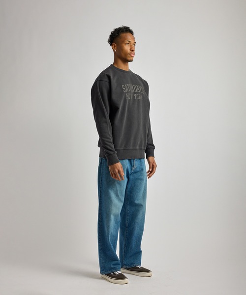 Saturdays NYC（サタデーズ ニューヨークシティ ）の「Bowery Standard Crew（スウェット・メンズ・ブラック/ネイビー/オレンジ・S/L/M）」の21枚目の写真