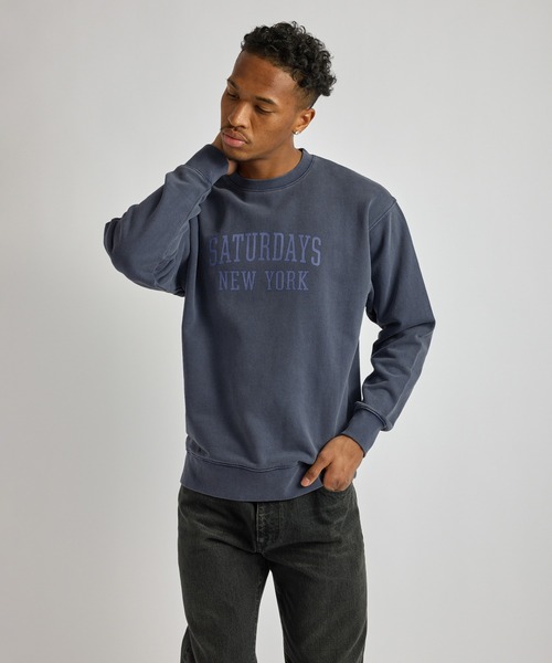 Saturdays NYC（サタデーズ ニューヨークシティ ）の「Bowery Standard Crew（スウェット・メンズ・ブラック/ネイビー/オレンジ・S/L/M）」の18枚目の写真