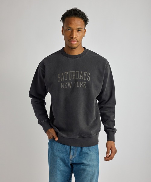 Saturdays NYC（サタデーズ ニューヨークシティ ）の「Bowery Standard Crew（スウェット・メンズ・ブラック/ネイビー/オレンジ・S/L/M）」の15枚目の写真