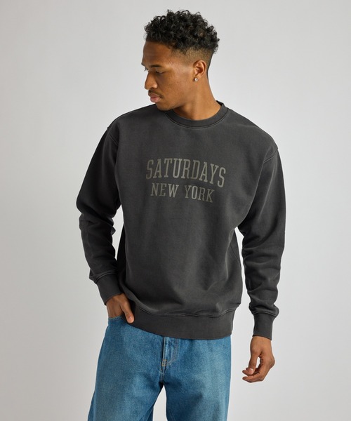 Saturdays NYC（サタデーズ ニューヨークシティ ）の「Bowery Standard Crew（スウェット・メンズ・ブラック/ネイビー/オレンジ・S/L/M）」の14枚目の写真