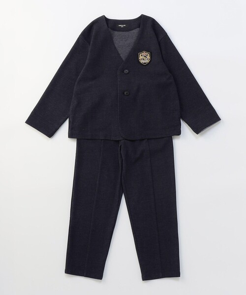 雑誌掲載商品】ノーカラージャケットセットアップスーツ(140-160cm
