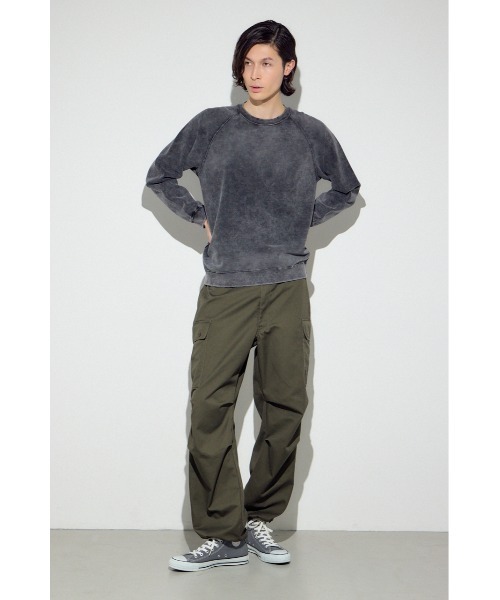 AZUL by moussy(アズールバイマウジー)の「ヴィンテージスウェットトップス(スウェット・メンズ・ブルー/ライトブラック・SMALL/MEDIUM/LARGE)」の6枚目の写真