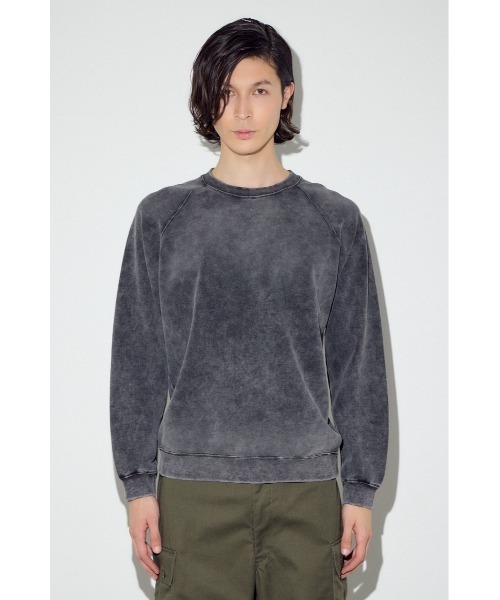 AZUL by moussy(アズールバイマウジー)の「ヴィンテージスウェットトップス(スウェット・メンズ・ブルー/ライトブラック・SMALL/MEDIUM/LARGE)」の7枚目の写真