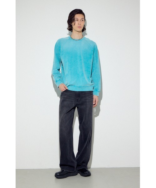AZUL by moussy(アズールバイマウジー)の「ヴィンテージスウェットトップス(スウェット・メンズ・ブルー/ライトブラック・SMALL/MEDIUM/LARGE)」の17枚目の写真