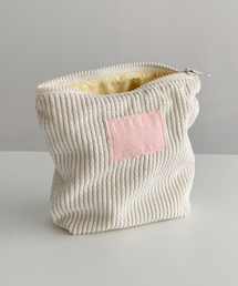 NUANAME（ヌアネーム）の「コーデュロイポーチバニラマフィン（ポーチ）」