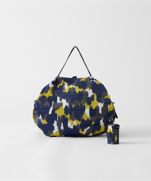 Shupatto(シュパット)の「マーナ(marna) Shupatto コンパクトバッグ M 一気にたためる エコバッグ(エコバッグ/サブバッグ・レディース・ベージュ×ブラック/ネイビー/ブルーグレー/グレー×ピンク・M)」の13枚目の写真